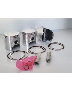 Piston set, 3x incl. rings, clips, pins H2 750