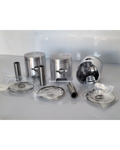 Piston set, 3x incl. rings, clips, pins H1 500