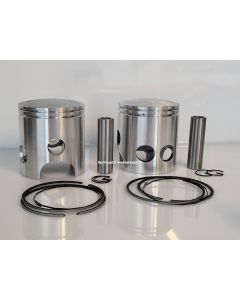 Piston set, 2x incl. rings, pin and clips RD350/RD400 '73-'75