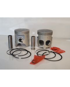 Piston set, 2x incl. rings, pin and clips RD350