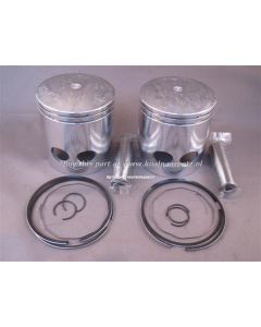RD350  1.00 mm yamaha pistonset with ring pin and clips (2x)